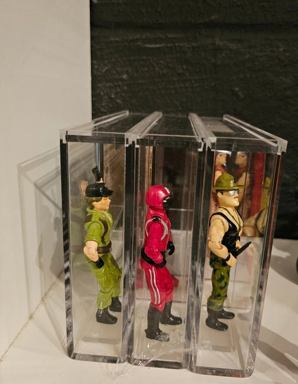 G.I. Joe® Acrylic Display Case for 3.75" Figures & Accessories  With File Card Slot | Museum-Style Protection